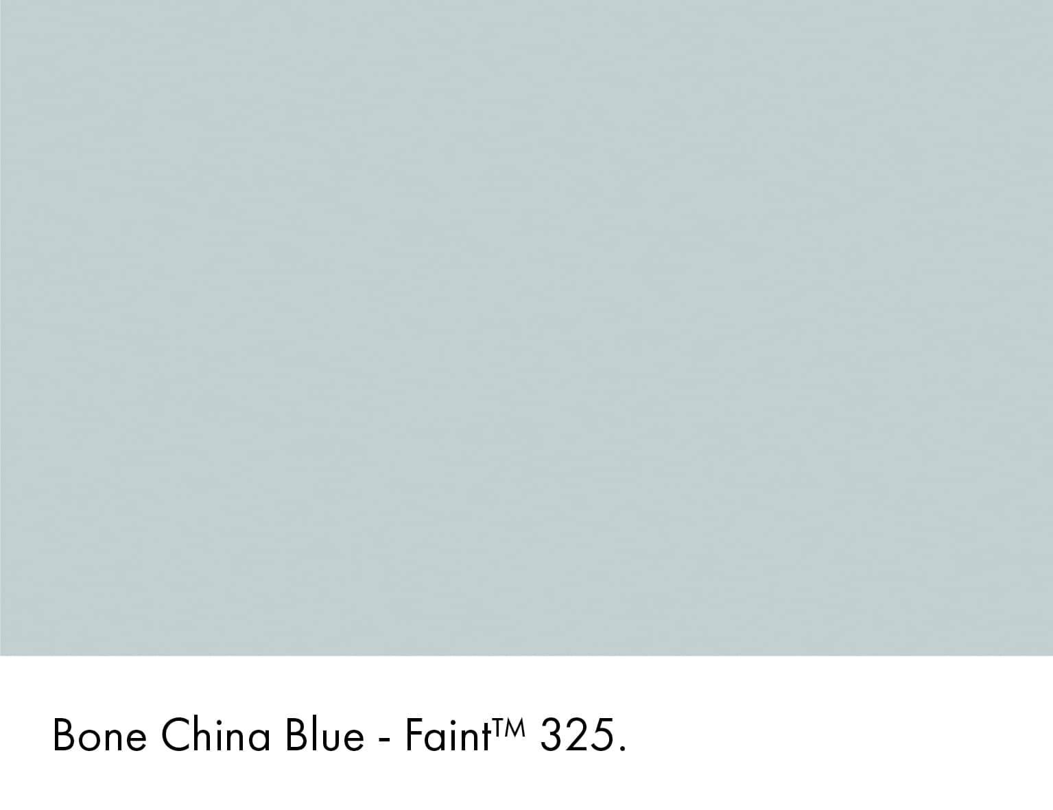 Bone China Blue  -  Faint